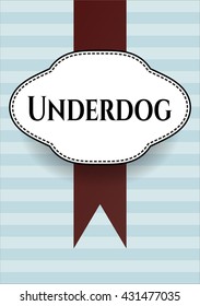Underdog card with nice design