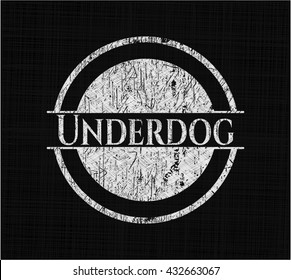 Underdog chalkboard emblem