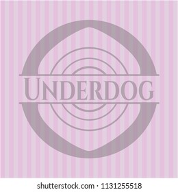 Underdog pink emblem