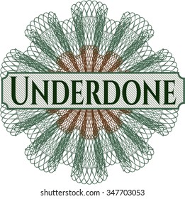 Underdone abstract rosette