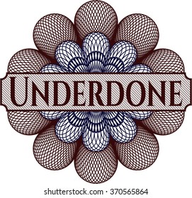 Underdone abstract rosette
