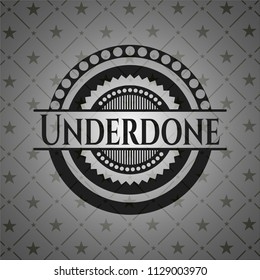 Underdone dark emblem. Retro