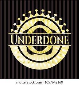 Underdone gold badge