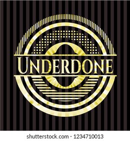 Underdone gold badge