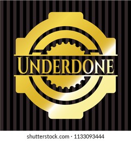 Underdone gold emblem