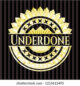 Underdone golden badge
