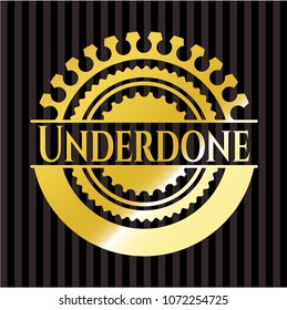 Underdone golden emblem