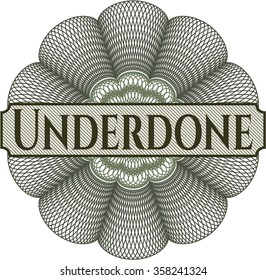 Underdone money style rosette