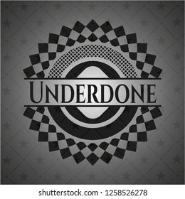 Underdone realistic black emblem