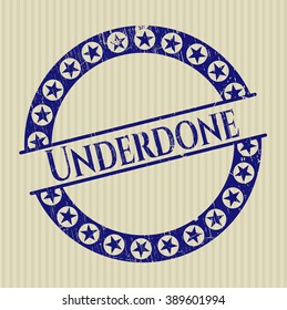 Underdone rubber seal