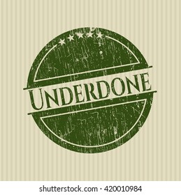 Underdone rubber seal with grunge texture