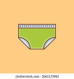 undergarments Vector illustration on a transparent background. Premium quality symbols.Vector line flat color icon for concept and graphic design.