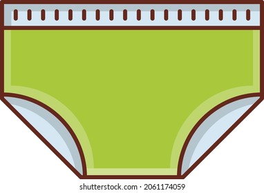 undergarments Vector illustration on a transparent background. Premium quality symbols.Vector line flat color icon for concept and graphic design.
