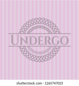 Undergo retro pink emblem