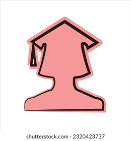 undergraduate graduation design vector logo design