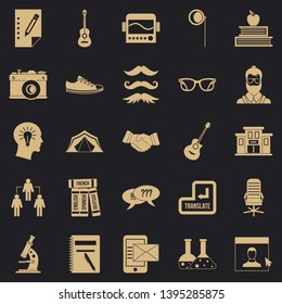 Undergraduate icons set. Simple set of 25 undergraduate vector icons for web for any design