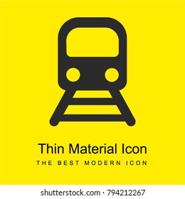 Underground bright yellow material minimal icon or logo design