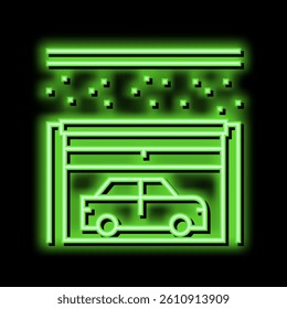 underground car parking neon light sign vector. underground car parking illustration
