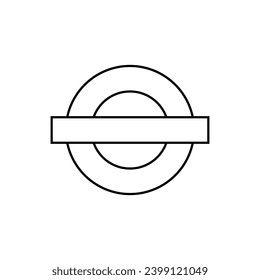 Icono subterráneo. Símbolo de túnel - Vector.
