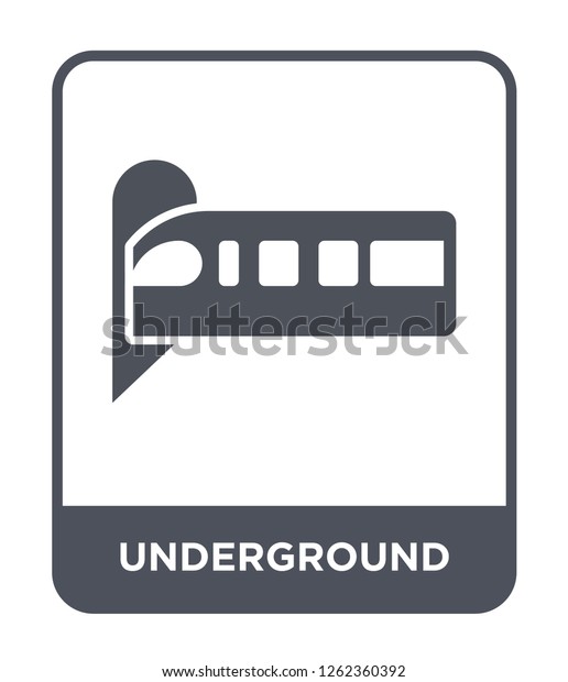 Underground Icon Vector On White Background Stock Vector (Royalty Free ...