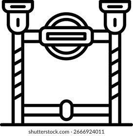 Diseño de icono de Vector de línea subterránea
