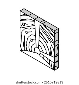 underground mining copper production isometric icon vector. underground mining copper production sign. isolated symbol illustration