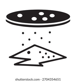 Icono de minería subterránea o logotipo aislado signo símbolo Ilustración vectorial - iconos de vector de estilo negro de alta calidad
