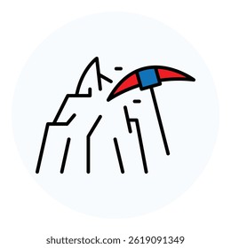 Underground Mining and Mineral Extraction vector Icon design