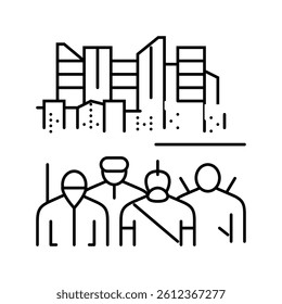 underground resistance line icon vector. underground resistance sign. isolated contour symbol black illustration