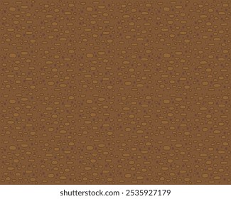 Underground soil texture illustration in brown color