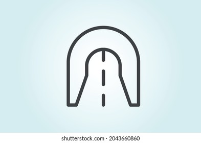 Underground tunnel icon vector design