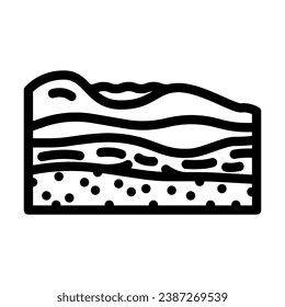 underground water hydrogeologist line icon vector. underground water hydrogeologist sign. isolated contour symbol black illustration