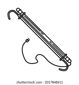 Underhood LED Light Bar is Part of Mechanical Equipment Device Hand Drawn Vector Icon Set.