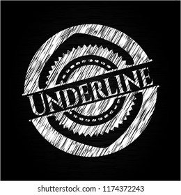Underline chalk emblem
