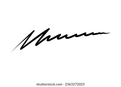 Subrayar. Línea de trazo de la línea de trazos dibujada a mano. Resalte el subrayado y avanza. Plantilla de línea de lápiz. Ilustración vectorial aislada en fondo blanco.