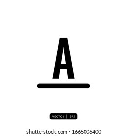 Underline Icon Vector - Sign or Symbol