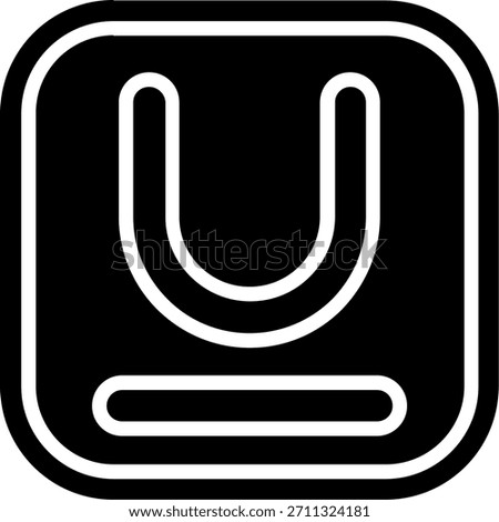 Underline Line vector Icon Design