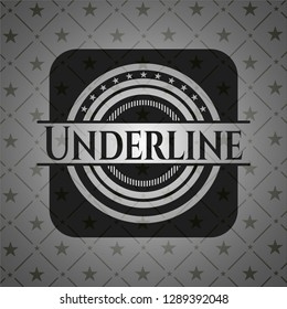 Underline realistic black emblem