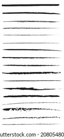 Underline
Set of underlines hand drawn vector