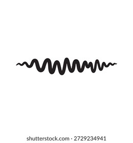 Underline silhouette vector art white background