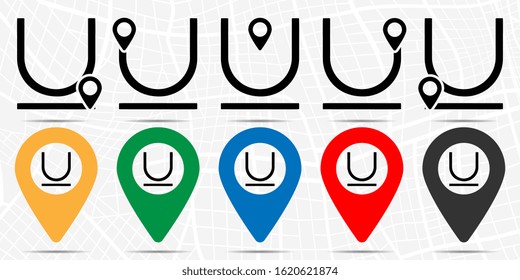underline, text icon. Simple glyph vector of text editor set icons for UI and UX, website or mobile application on white background