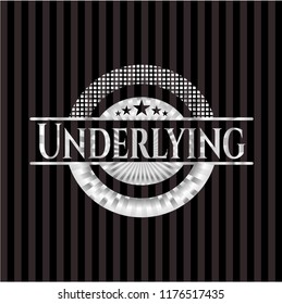 Underlying silvery emblem