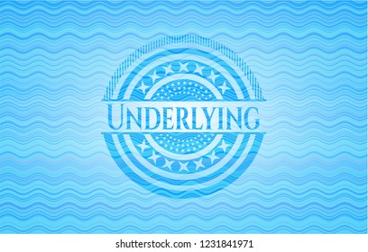 Underlying water representation badge.