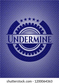 Undermine emblem with jean high quality background