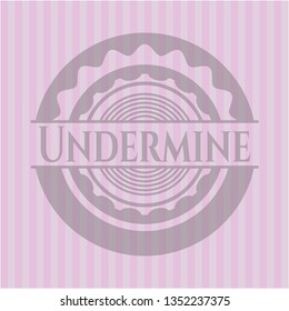 Undermine pink emblem. Retro