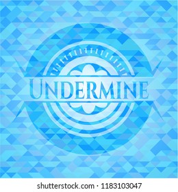 Undermine Sky Blue Emblem Mosaic Background Stock Vector (Royalty Free ...