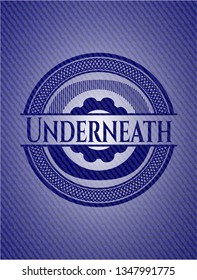 Underneath with jean texture