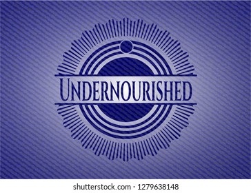 Undernourished jean background