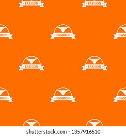 Underpant fashion pattern vector orange for any web design best