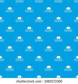Underpant pattern vector seamless blue repeat for any use